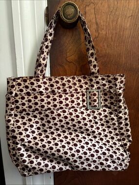 Women's Patterned Brown Tote Bag with Buckle Accent Murval bag